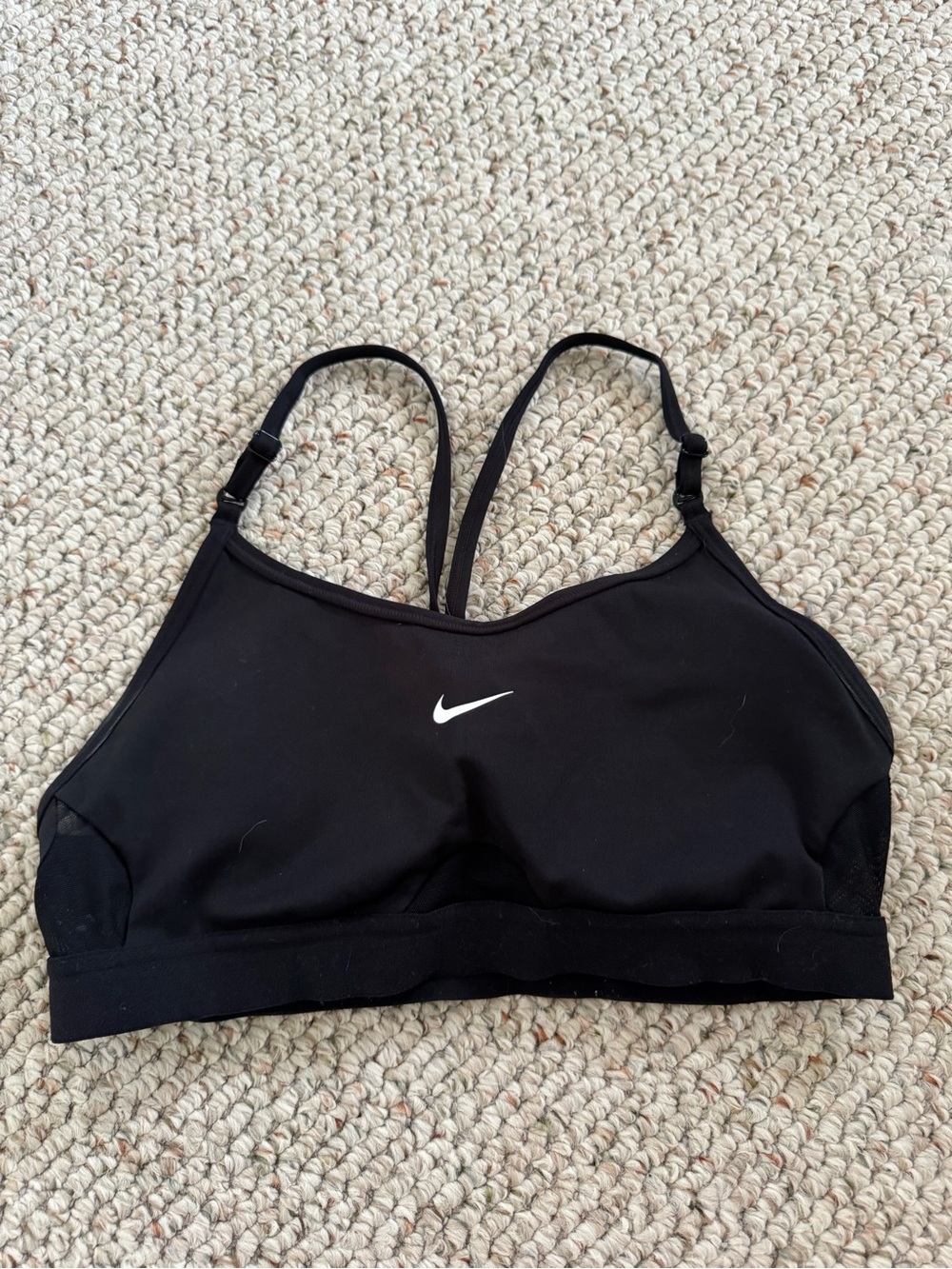 Nike Black Double-Strap Low-Impact Sports Bra